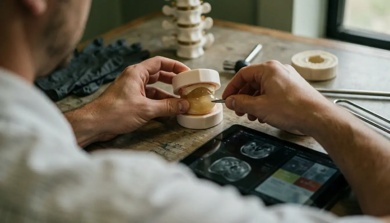 Disc Herniation in Chiropractor: Disc Herniation is a spinal condition where the soft inner gel of—visual guide